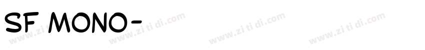 SF mono字体转换